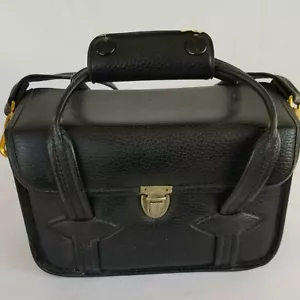 Vintage Polaroid Snap with Strap, Over the Shoulder Black Leather Case - Picture 1 of 4