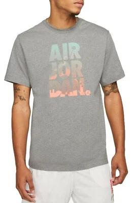 Jordan 男式 Jumpman 图形 T 恤 - DC9354 091 - 灰色/多种 - 尺寸:2XL 全新带标签 — 第 1/4 张图片