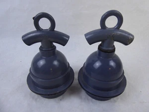 große Porzellan Lampenfassung E 40 mit Schraubring - Metall und Porzellan - Bild 1 von 2