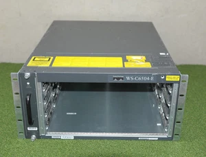 WS-C6504-E Chassis w/FAN-MOD-4HS with 2 x PWR-2700-AC/4 - 1 YEAR WARRANTY - Picture 1 of 2