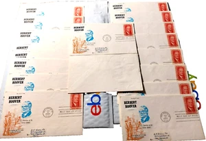 US 5c FDI 1965 Herbert Hoover Lot of 18 Covers - Picture 1 of 2