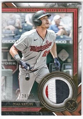 2022 Topps Museum Collection Meaningful Material Gold Max Kepler 3cl Patch #/25 - Image 1 of 2
