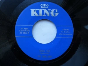 SWALLOWS STRANGERS 45 'DEED I DO' USA KING UNISSUED 50S DOO WOP R&B 70S REPRO M- - Picture 1 of 4