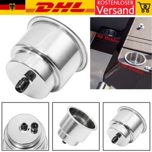 1X Edelstahl-Einbaubecher rostfrei Getränkehalter Für Marine Boot RV Camper Neu - Bild 1 von 24