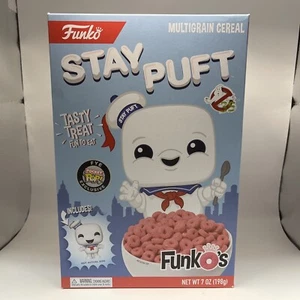 Funko Stay Puft Cereali Non Aperto Scaduto Ghostbusters Marshmallow Uomo FYE Esclusivo - Foto 1 di 12
