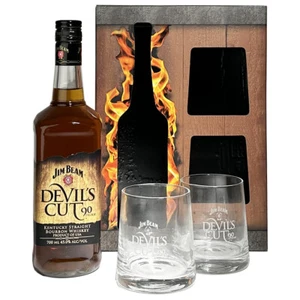 Jim Beam Devil's Cut Gift Pack 2 Glasses - Picture 1 of 3