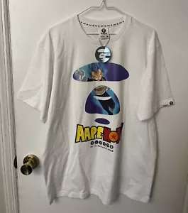 T-shirt BAPE Bathing Ape Dragon Ball Super The Movie Broly bianca XL NUOVA CON ETICHETTE - Foto 1 di 10