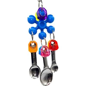 Cucchiaio ad anello a bolle 1018 - Gabbia per uccellini appesa deluxe artigianale giocattolo - Foto 1 di 5