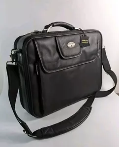 Bolso de trabajo con estuche de cuero negro para portátil Antler 42 cm X 31 cm - Imagen 1 de 6