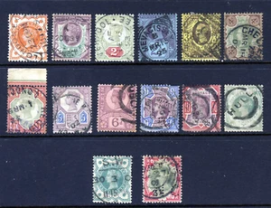 GB QV 1887-00 The Full Jubilee Set SG 197 to SG 214 (Specialised K27 to K41) FU - Picture 1 of 2