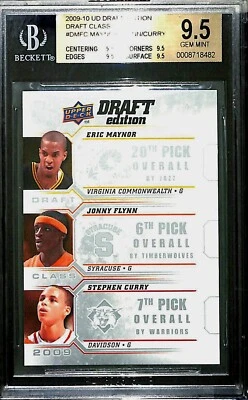 2009-10 Upper Deck Draft Edition Rookie #D-MFC Stephen Curry BGS 9.5 - Image 1 of 2