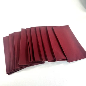 Set of 10 New Burgundy Cloth Napkins 20"x20" Solid Color Cotton Blend Dark Red - Picture 1 of 6
