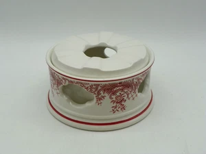 2 teiliges Stövchen von Villeroy & Boch Valeria rot II.Wahl - Bild 1 von 2