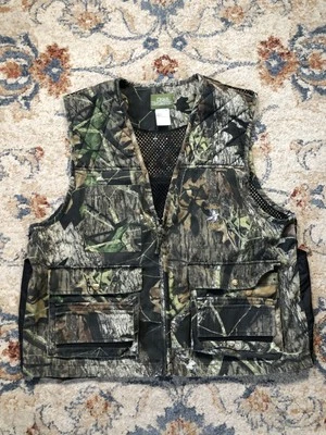 Quail Unlimited Dove Hunter Vest Large Mossy Oak Camo Hunting Mesh Utility Pocke - Image 1 of 4