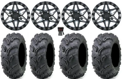 Sedona Split 6 Bdlk 14" Wheels Mh 27" Zilla Tires Polaris RZR XP 1000 / PRO XP - Image 1 of 4