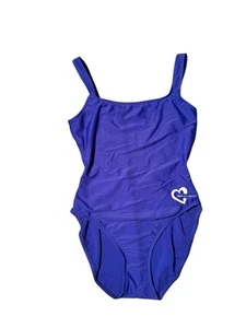Costume da bagno Victoria Secret vintage anni 90 pezzo unico blu taglia 12 - Foto 1 di 7