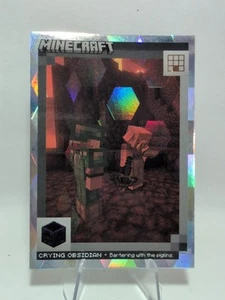 Crying Obsidian #170 Cubic Foil Crafting Chronicles 2024 Panini Minecraft - Picture 1 of 2