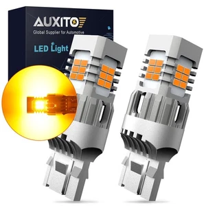 AUXITO 7440 Amber 2x LED Rear Front Signal Parking Turn High Power Light Bulb US - Picture 1 of 10