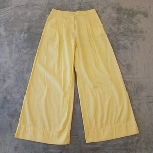 Loft Ankle Hose Damen Größe 6 Gelb Weites Bein Taschen Plissee 31x30 Neu - Bild 1 von 10