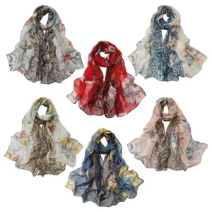 6 Packs Fashion Scarves for Women Lightweight Chiffon Scarfs for Women Summer... - Picture 1 of 7