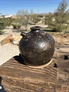 Antique Chinese Stoneware Wine Or Oil Jug 1800’s CA Gold Rush Era”Mother Lode” - Picture 1 of 9