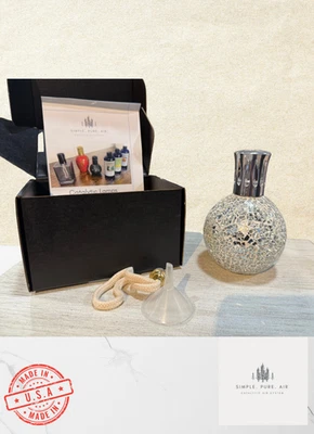 Simple Pure Air Mosaic Silver - lampada catalitica pulizia aria stile Berger - Immagine 1 di 3