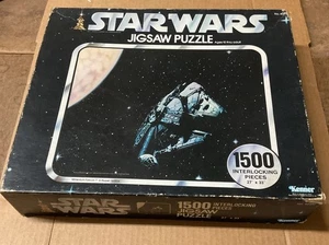 Vintage Star Wars Jigsaw Puzzle 1500 Millennium Falcon In Hyper Space 27 X 33 - Picture 1 of 2
