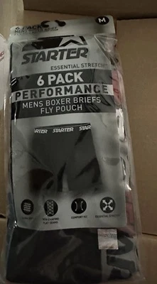 Starter Men's Black Label Essential Cotton Stretch Boxer Briefs Size: Med - Image 1 of 2