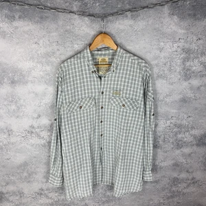 Men’s Camel Trophy Shirt XL Cotton Checkered Vintage Outdoor Safari Style - Picture 1 of 5