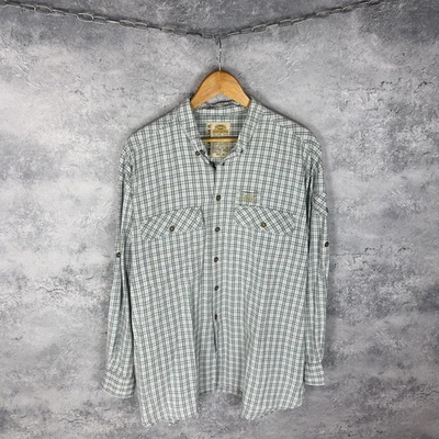 Men’s Camel Trophy Shirt XL Cotton Checkered Vintage Outdoor Safari Style - Image 1 of 4