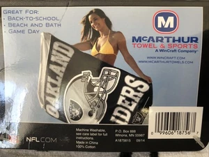 NFL Oakland/Los Angeles Raiders 30" x 60" McArthur Strandtuch - NEU P16 - Bild 1 von 2