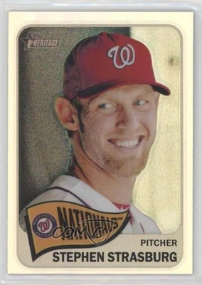 2014 Topps Heritage Chrome Refractor /565 Stephen Strasburg #THC-470 - Image 1 of 2
