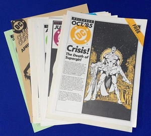LOT-(13) Vintage 1985-1986 DC COMIC Releases NEWSLETTER Death Superman/Hex/V - Bild 1 von 3