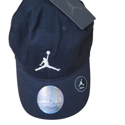 Gorra de béisbol Jordan Youth negra gorra ajustable logotipo de Jumpman Foto 1 de 4