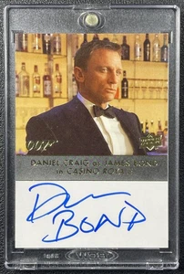 DANIEL CRAIG JAMES BOND ISCRIZIONE 2023 PONTE SUPERIORE BLACK DIAMOND 007 DUAL AUTO - Foto 1 di 2