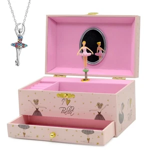 Joyero Musical para Niñas, Pequeño Joyero Bailarina Musical, Dormitorio D... - Imagen 1 de 7