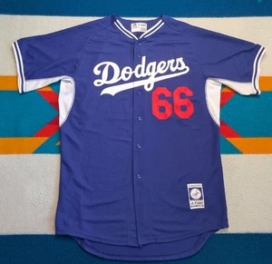 Yasiel Puig Los Angeles Dodgers Team Player Issue Jersey Stitched 2014 Size 48 - Picture 1 of 8