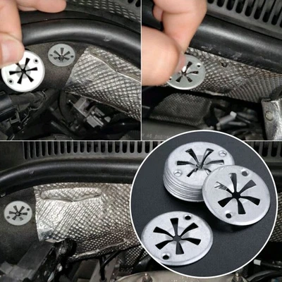 20x Vehicle Accessories Car Metal Hood Bonnet Under Engine Insulation Cover Clip - Image 1 of 4
