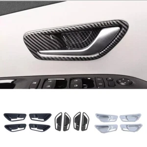 Para Hyundai Tucson 2022 2023 Fibra de Carbono Interior Puerta Manija Cuenco Cubierta Borde 4 piezas - Imagen 1 de 7