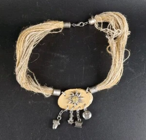Catena Charivari Vintage - Catena Gioielli Dirndl - Ciondoli Enziani - Foto 1 di 1