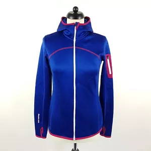 Ortovox Fleecejacke Damen M Blau Rot Merino Inside Jacke Wolle Deuter Logo - Bild 1 von 9