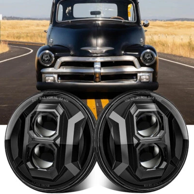 2x Faros LED redondos de 7 pulgadas haz alto bajo para camioneta Chevy C10/20/30 Foto 1 de 4