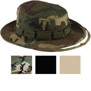 Heavy Duty Boonie Hat Washed Style Tactical Sun Hot Weather Type II Bucket Cap - Picture 1 of 5