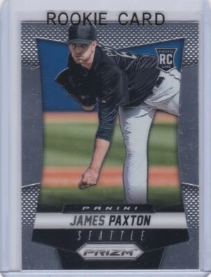КАРТОЧКА НОВИЧКА ДЖЕЙМСА ПЭКСТОНА Seattle Mariners 2014 Panini PRIZM БЕЙСБОЛЬНАЯ RC - Изображение 1 из 2