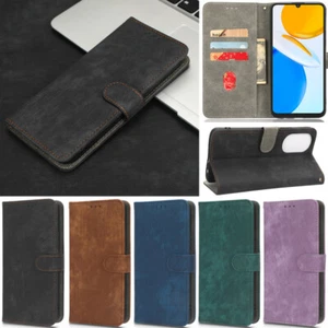 For Huawei P60 Mate 60 Honor A50 X6A X7A 90 Retro Wallet Leather Flip Cover Case - Picture 1 of 57