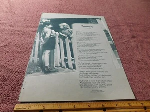 Gedichtdruck aus Zeitschrift Vintage 1961 Dressing Up - Bild 1 von 2