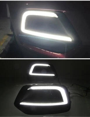 2X Luz de conducción diurna LED DRL con giro para Chevrolet Trax 2017-2021 Foto 1 de 4