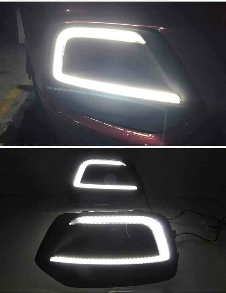 2X LED DRL Daytime Running Driving Light w/Turn For Chevrolet Trax 2017-2021 - Image 1 of 4