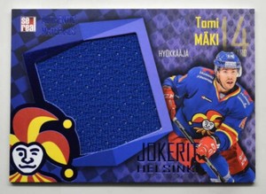 2016-17 KHL Jokerit Helsinki Jersey Card #JOK-JER-015 Tomi Maki 49/70