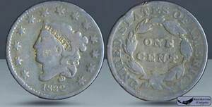 1832 Coronet Head Large Cent, Small Letters Variety, Very Good Condition, C6885 - Picture 1 of 1